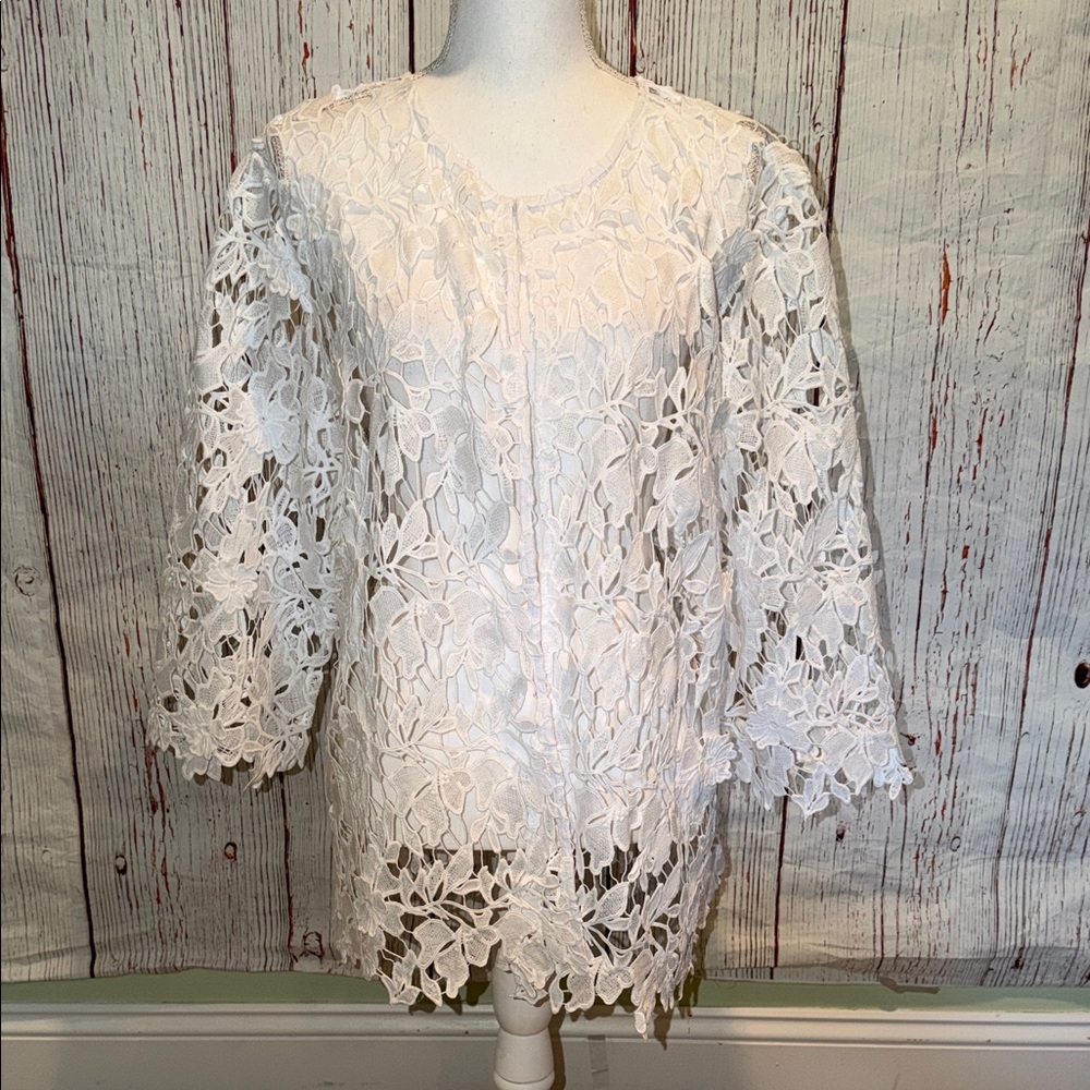Elegant White Lace top